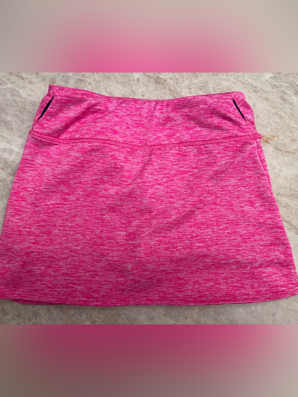 Vineyard Vines Girls Heathered Hot Pink Skort XS (5-6)